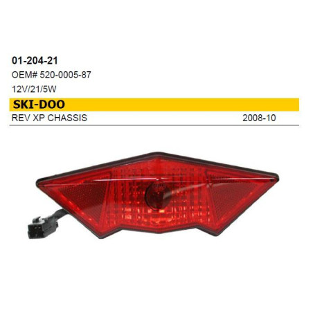 NACHMAN tail lamp SNOW SKI-DOO REV XP CHASSIS (08-10) 12V/21/5W
