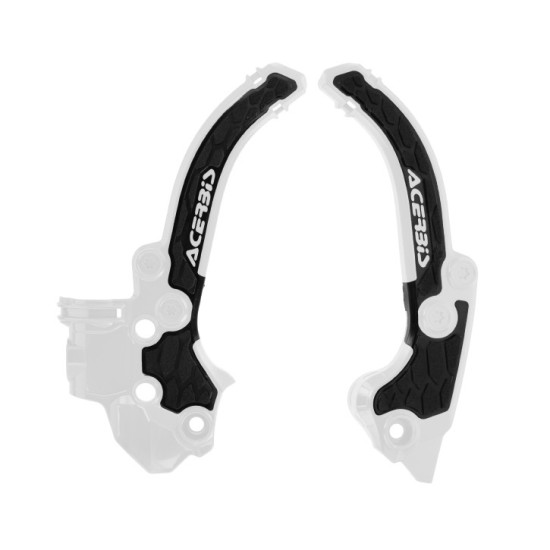 ACERBIS X-GRIP RĖMO APSAUGOS KTM SX 50 '24-'26, GAS GAS MC 50 '24-'26, HUSQVARNA TC 50 '24-26 SPALVA BALTA / JUODA