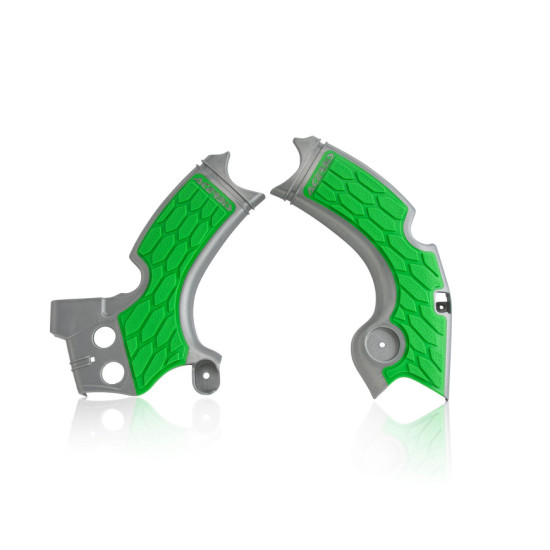 ACERBIS X-GRIP RĖMO APSAUGAI KAWASAKI KX 250 F '15-'20 ( KXF 250 ) SPALVA ŽALIA / PILKA