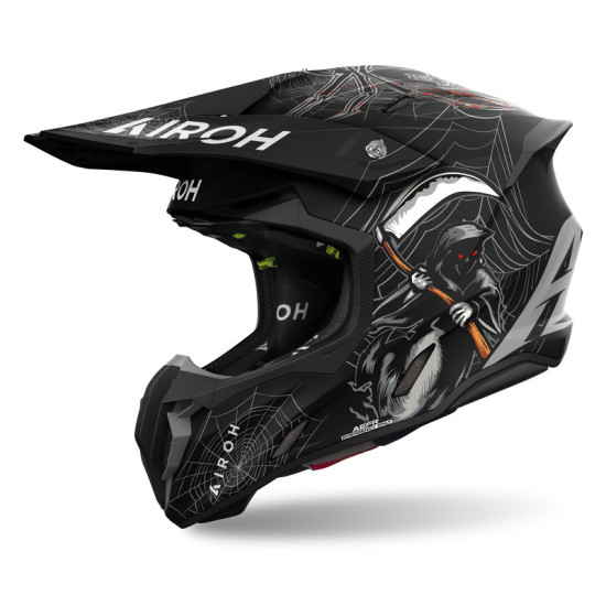 AIROH KASK CROSS / ENDURO / ATV / QUAD TWIST 3 ARCADE MATT KOLOR CZARNY / BIAŁY / SZARY MAT ROZMIAR M