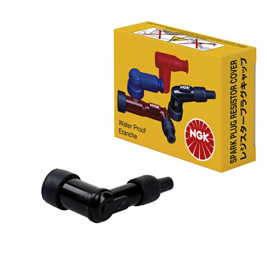 NGK spark plug tube bent (90) color black (NR 8060)