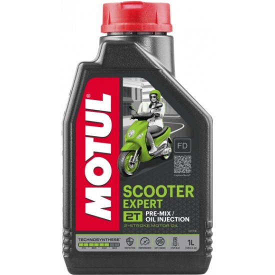 Motul Scooter Expert 2T semi-synthetic oil 1L