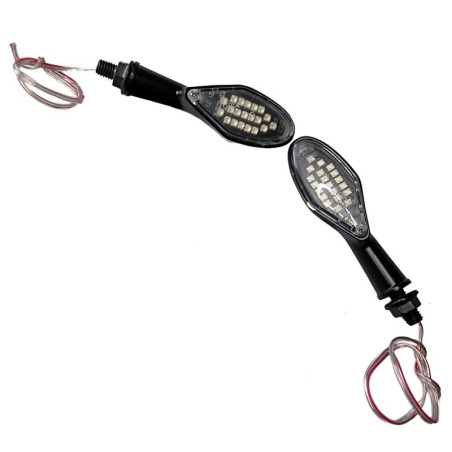 FAR turn signal set homologated LED (2VNT,,) aluminum, color black