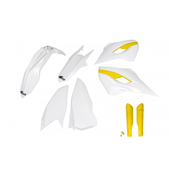 UFO PLASTIC SET (FULL KIT) WITH TELESCOPIC GUARDS (SHOCK ABSORBERS) HUSQVARNA TE / FE 125 / 250 / 300 / 350 / 450 '15-'1