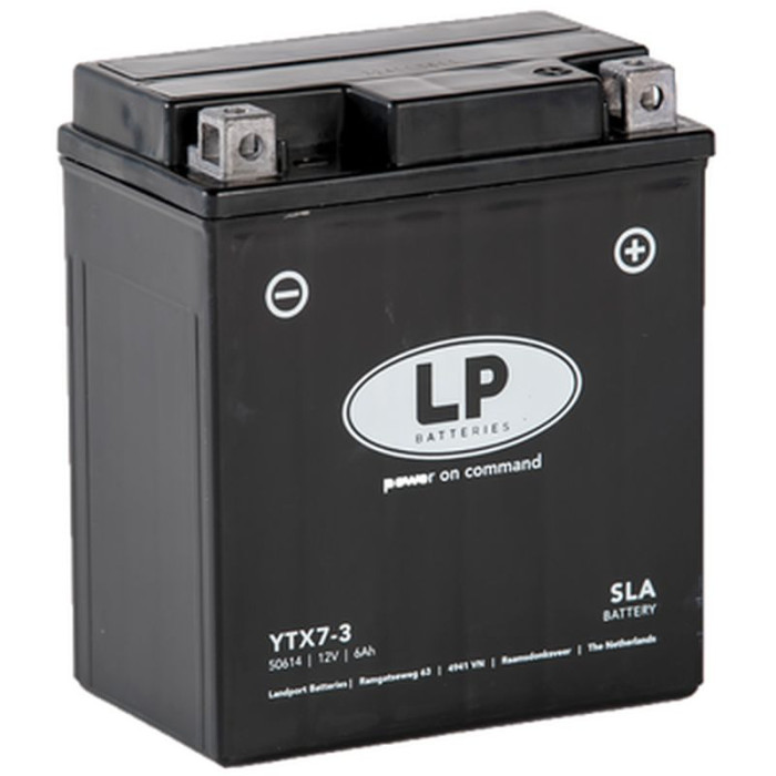 LANDPORT battery YTX7-3 (YTX7L-BS) 12V 6AH (113X70X130MM) SLA filled (8)