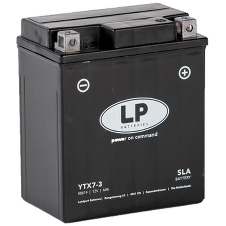 LANDPORT akumuliatorius YTX7-3 (YTX7L-BS) 12V 6AH (113X70X130MM) SLA užpildytas (8)
