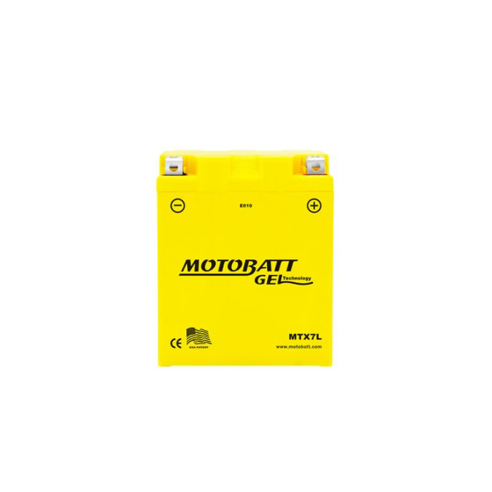 MOTOBATT gel battery MTX7L (YTX7LBS,YTZ8V) 12V 7AH 113X70X129 filled (105A) (8)