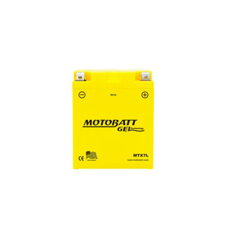 MOTOBATT gel battery MTX7L (YTX7LBS,YTZ8V) 12V 7AH 113X70X129 filled (105A) (8)