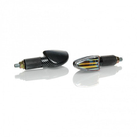 BOOSTER turn signal light long MINI M-3 white with additional shade color carbon (BOOST)