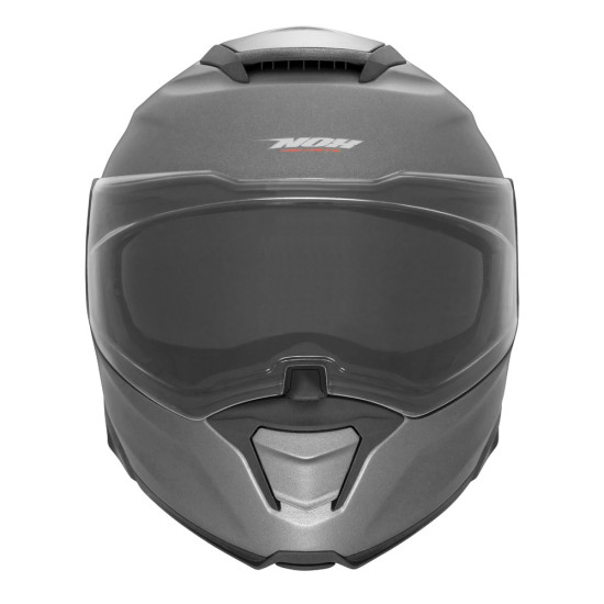 NOX FLIP-UP HELMET WITH BLIND N967 SOLID COLOR TITANIUM MATTE SIZE S