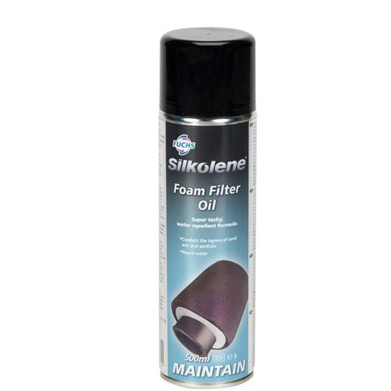 SILKOLENE FUCHS SPRAY FOAM FILTER OIL 500ML (12) (NT)