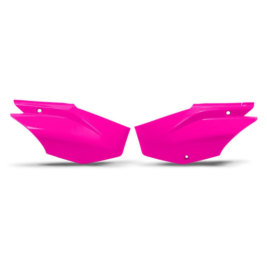 UFO 2026 / 05 BOCZKI TYLNE HONDA CRF 110F '19-26, CRF 125 '25-'27 KOLOR RÓŻOWY FLUO