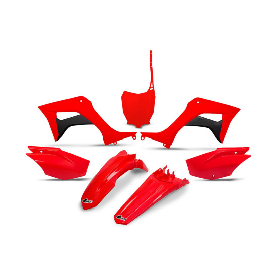 UFO 2026 / 05 KOMPLET PLASTIKÓW HONDA CRF 110F '19-26, CRF 125 '25-'27 KOLOR CZERWONY OEM