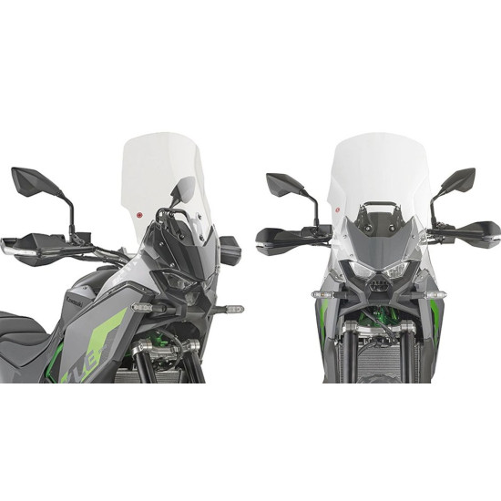 KAPPA 2026 / 06 SZYBA KAWASAKI KLE 500 / SE '26-, (46 X 39 CM) PRZEZROCZYSTA