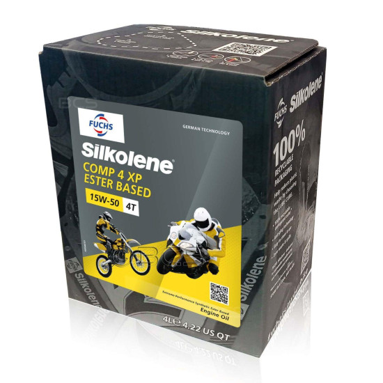 SILKOLENE FUCHS SEMI-SYNTHETIC ENGINE OIL COMP 4 XP 15W50 4L (CUB) (NT)
