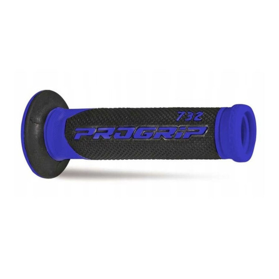 PROGRIP 2026 / 04 PG732 ROAD GRIPS (22+25MM, 125MM LENGTH) BLUE / BLACK OPEN END (TWO-COMPONENT) (732-150)
