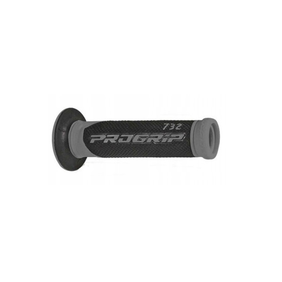 PROGRIP 2026 / 04 PG732 KELIO RANKENOS (22+25 MM, 125 MM ILGIO) PILKOS / JUODOS ATVIRU GALU (DVIEJŲ KOMPONENTŲ) (732-187