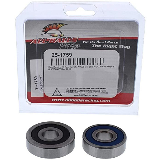 ALL BALLS rear wheel bearing YAMAHA XV535 VIRAGO (SA) 01, XV535 VIRAGO 87-99, XVS650 V-STAR 98-16