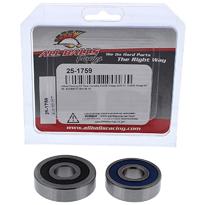 ALL BALLS rear wheel bearing YAMAHA XV535 VIRAGO (SA) 01, XV535 VIRAGO 87-99, XVS650 V-STAR 98-16