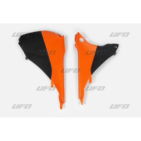 UFO AIR FILTER COVER KTM EXC '14-'16 OEM COLOR '14 (ORANGE/BLACK)