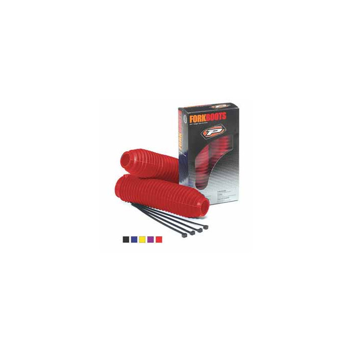 PROGRIP rubber shock absorber protectors PG2510 color RED (diameter 41/45MM) (PG2510/3) (2510-107)
