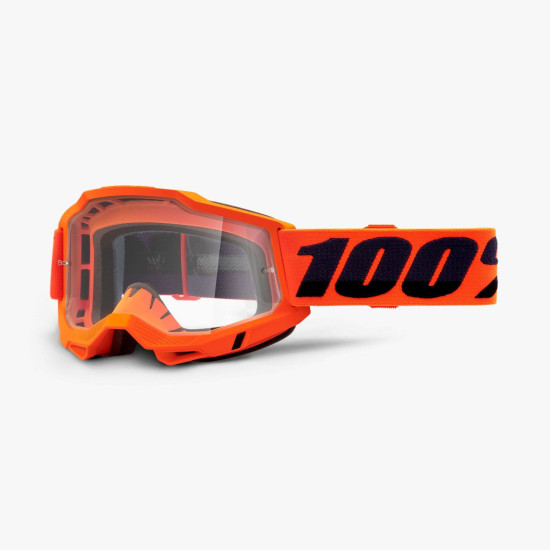 100 PERCENT ACCURI 2 OTG ORANŽINIAI AKINIAI - SKAIDRŪS LĘŠIAI - ORANŽINIAI / JUODI SKAIDRŪS LĘŠIAI