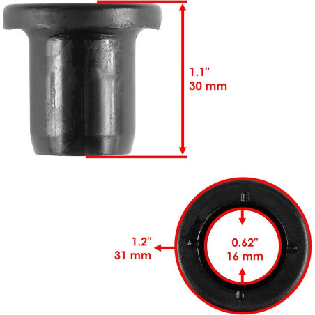 A-arm long bushing Polaris many models 5436505 4 pcs