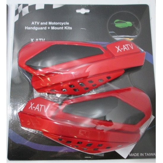 handquards color red with alu mounting kits