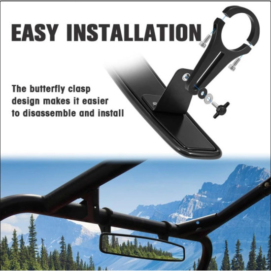 Mirrors UTV mounting 1,75 to Polaris