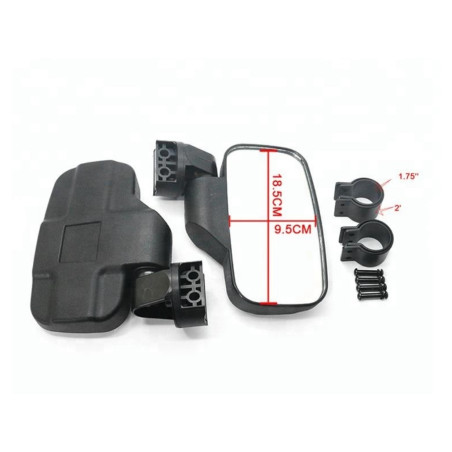 mirrors UTV set L+R + mounting kits 1,75 2