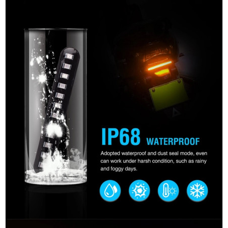 Flowing led light turn signal 100% waterproof 2pcs
