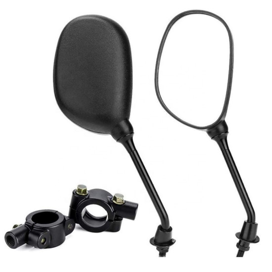 mirrors black with mount kits polaris