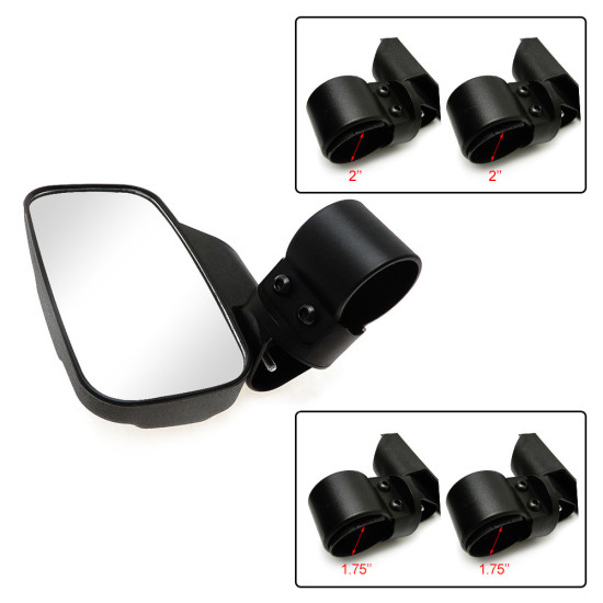 mirrors UTV set L+R + mounting kits 1,75 2