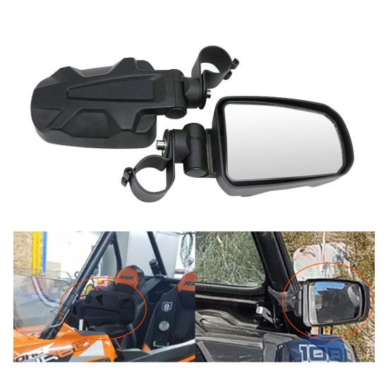 mirrors UTV set L+R + mounting kits 1,75
