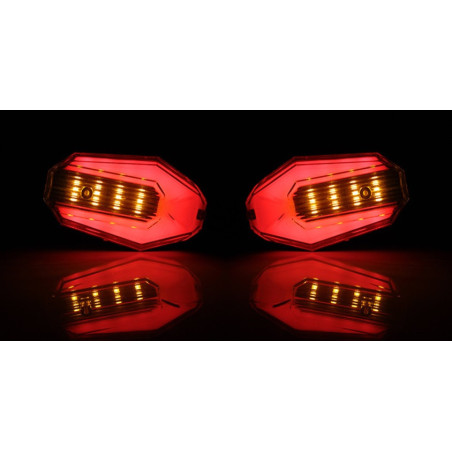 Led light turn signal with stop light rear 2pcs