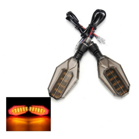 Led light turn signal with stop light rear 2pcs