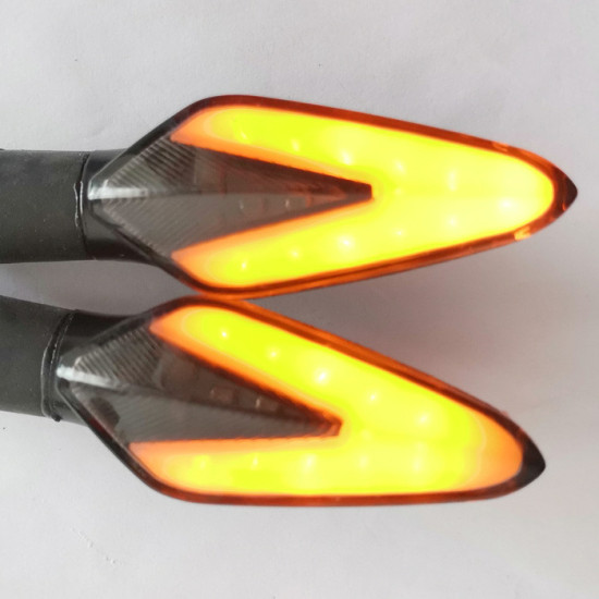 Led light turn signal with stop light 2pcs