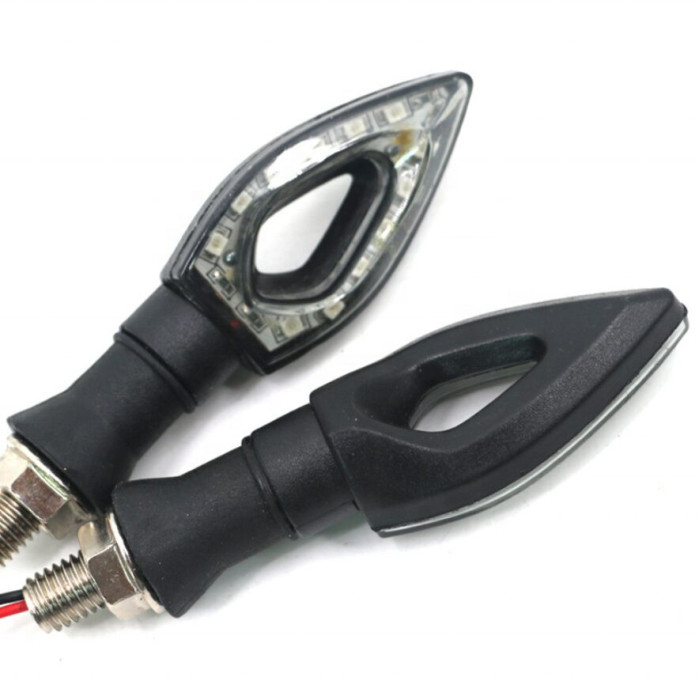 Led light turn signal waterproof 2pcs one side