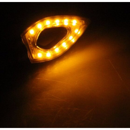 Led light turn signal waterproof 2pcs one side
