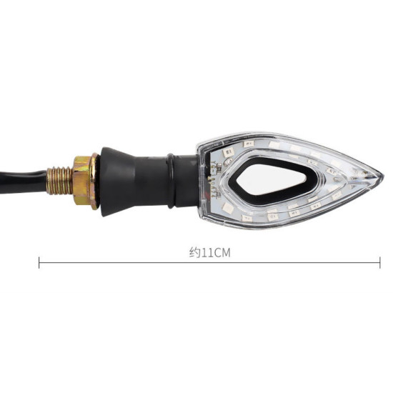 Led light turn signal waterproof 2pcs one side