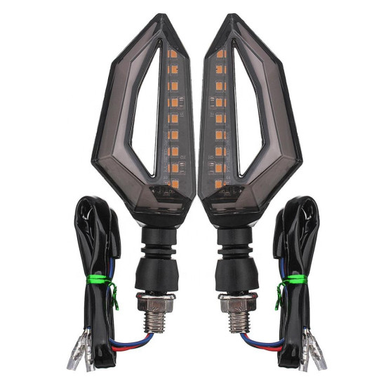 Led light turn signal with white light front 2pcs