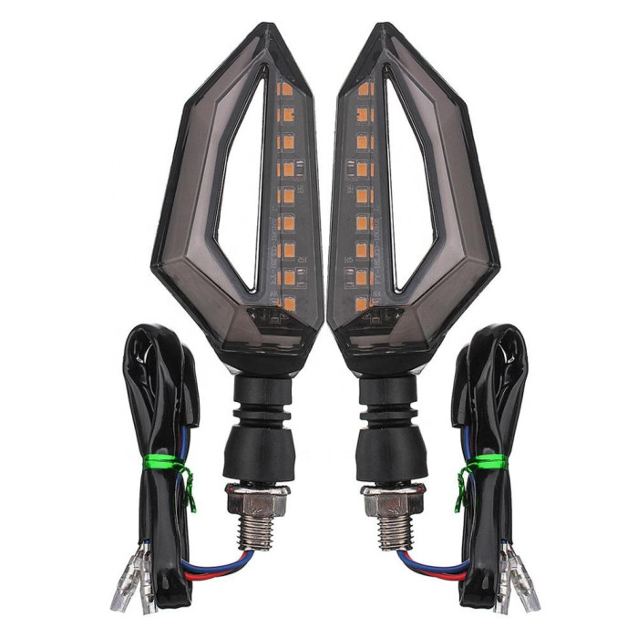 Led light turn signal with white light front 2pcs
