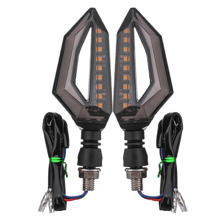 Led light turn signal with white light front 2pcs