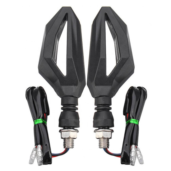 Led light turn signal with white light front 2pcs