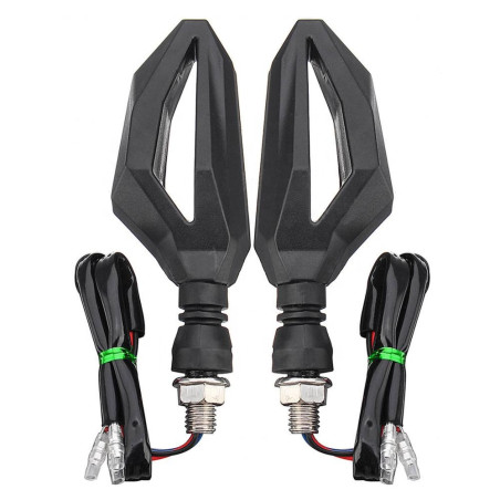 Led light turn signal with white light front 2pcs