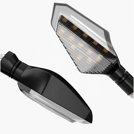 Led light turn signal with white light front 2pcs