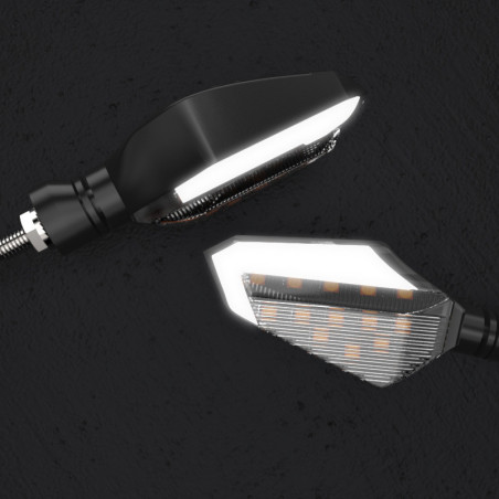 Led light turn signal with white light front 2pcs