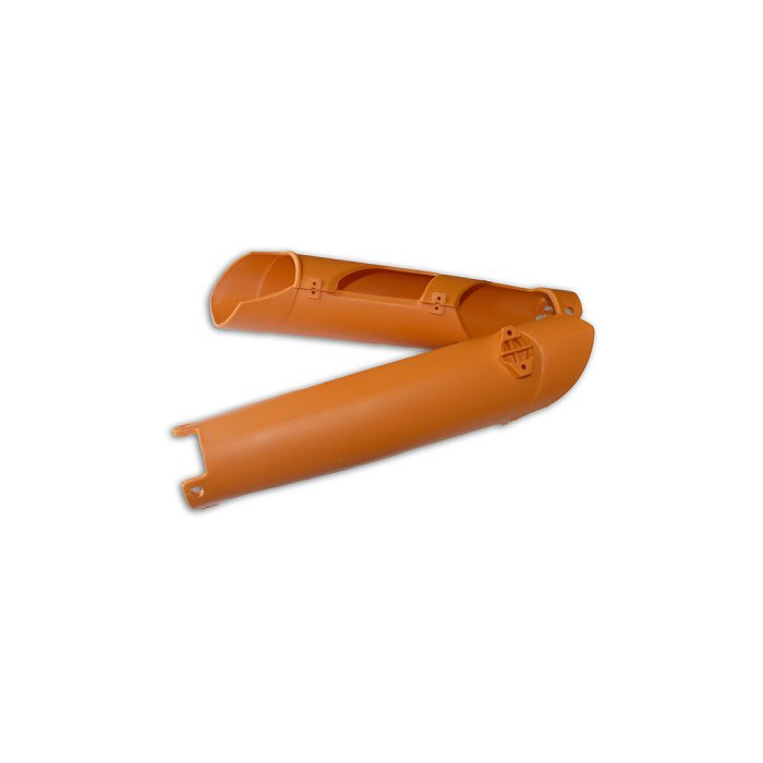 UFO front shock absorber protectors KTM SX /SXF '07-'14, EXC '08-'15 color orange OEM 7800109410004