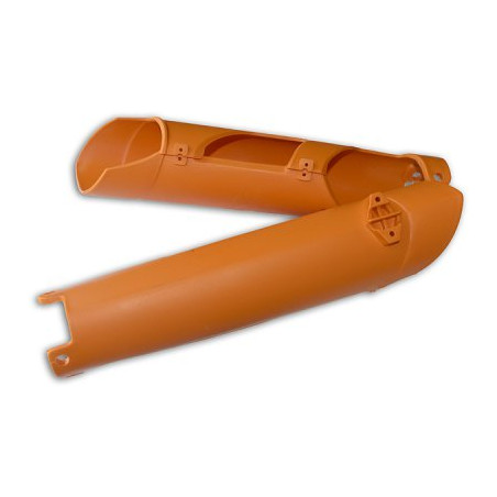 UFO front shock absorber protectors KTM SX /SXF '07-'14, EXC '08-'15 color orange OEM 7800109410004