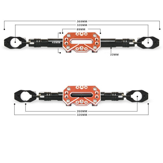 Handlebar adjustable link black black